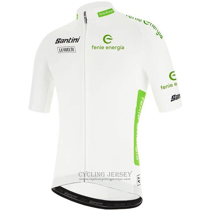 2020 Cycling Jersey Vuelta Espana White Short Sleeve And Bib Short